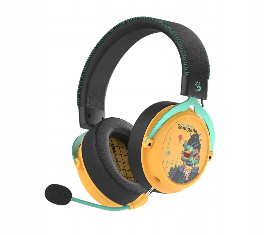 Słuchawki z mikrofonem A4TECH Bloody MR595 Renegade Sunset BT5.3+2,4G+WIRED