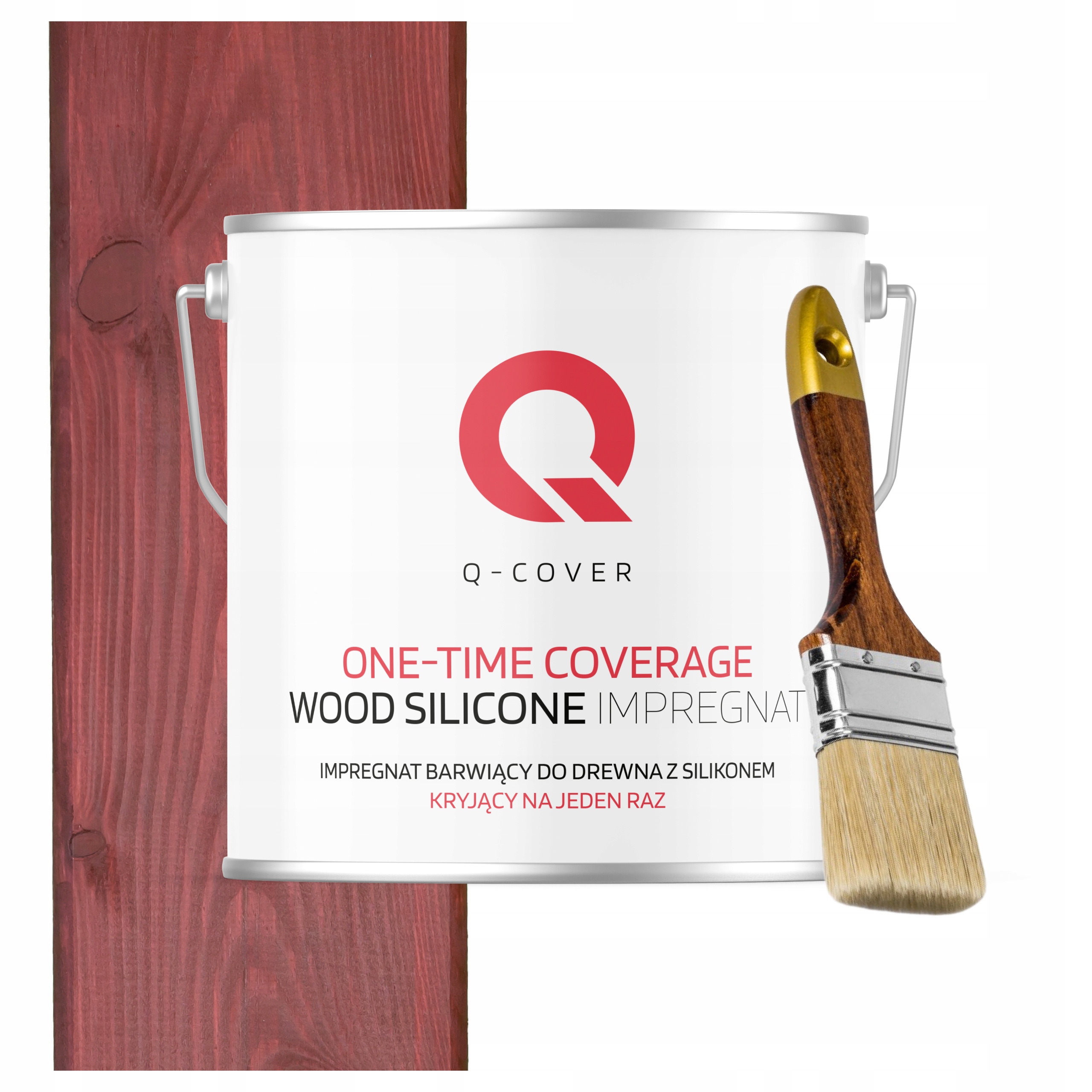 Barva Impregnát na dřevo Ochrana a barva 5L Višeň japonská Štětec