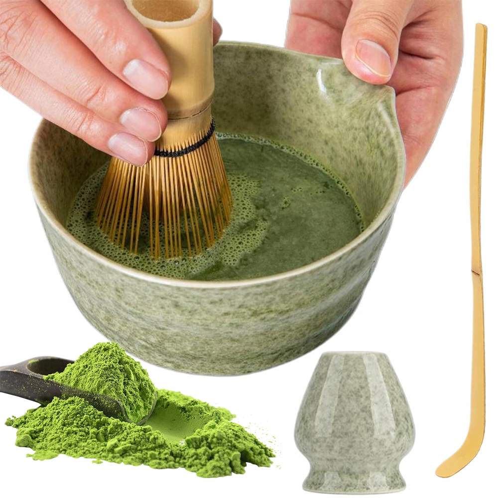 Levně Sada na čaj Matcha Tradiční řemesla, včetně mísy Míchadlo Stojan
