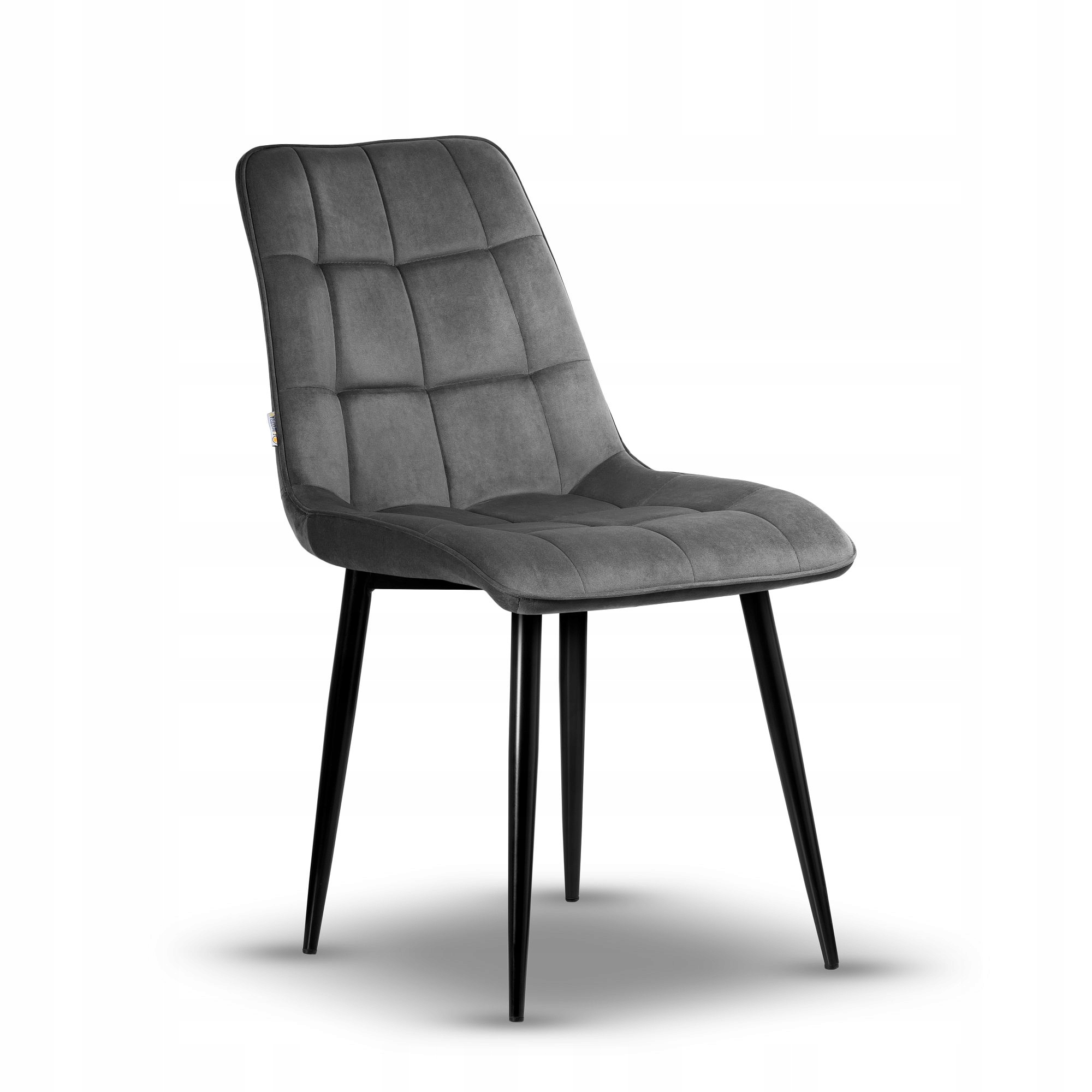 ELEGANCKIE TAPICEROWANE KRZESŁO IKAR SZARE VELVET Kod producenta IKAR