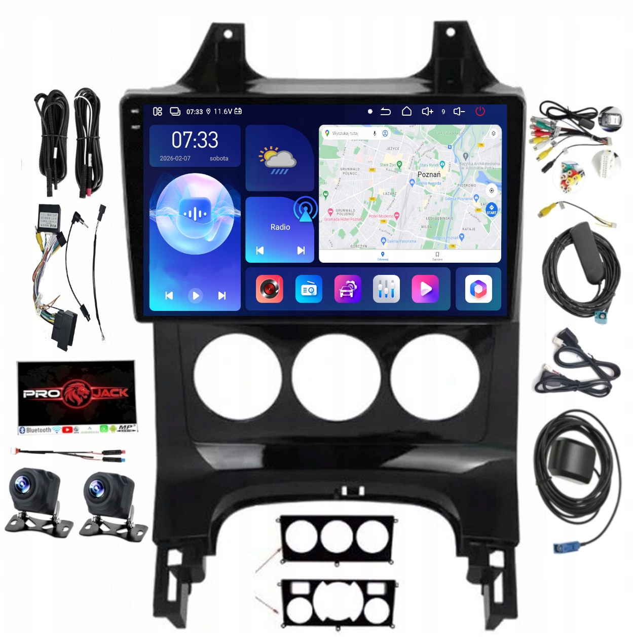 Rádio Navigácia Carplay Gps Android Peugeot 3008 2009-2015 6GB 128GB Sim