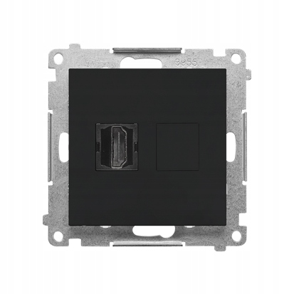 Gniazdo Hdmi pojedyncze Czarny mat Simon 55 TGHDMI.01/149
