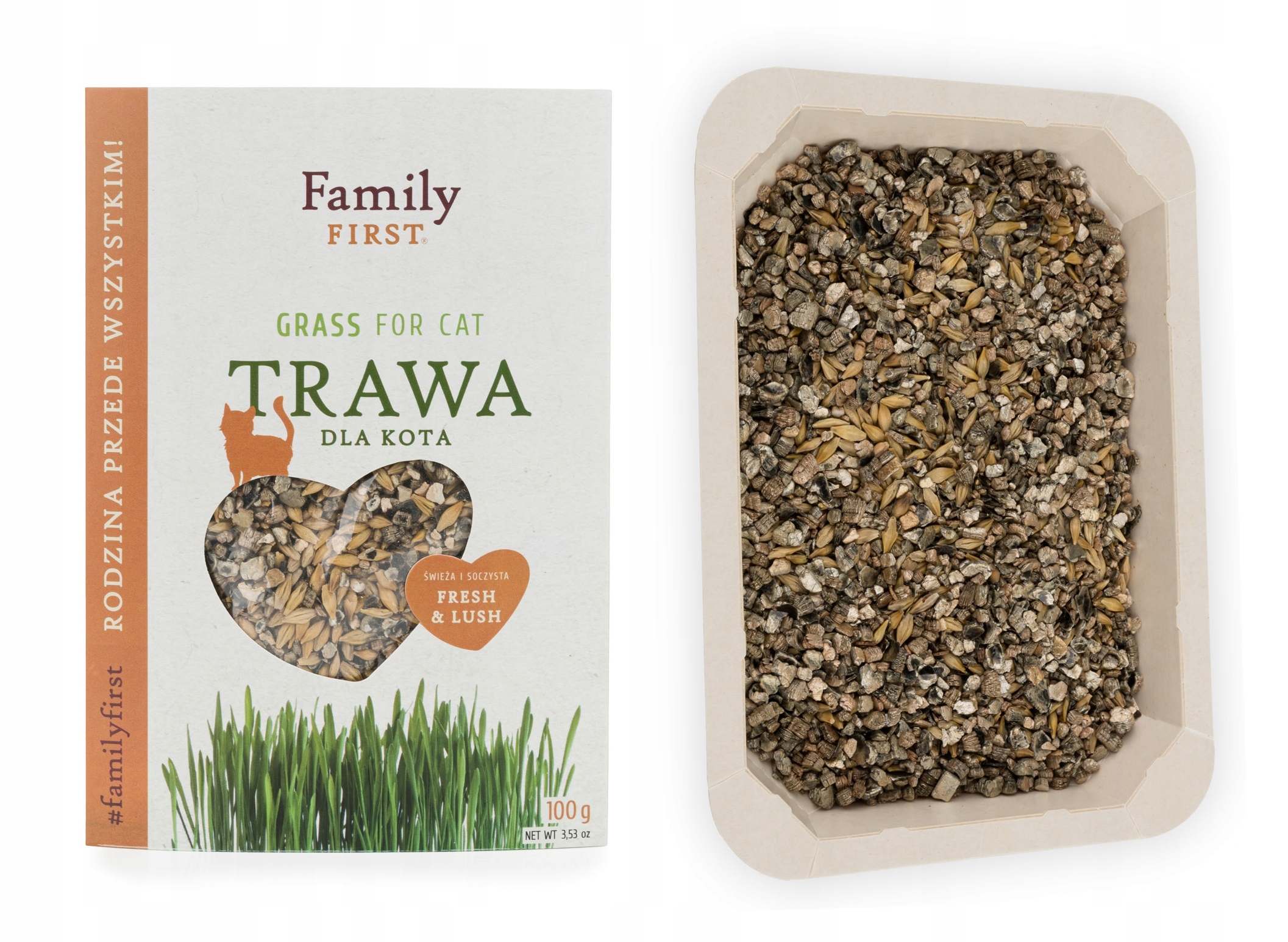 8X Family First tráva pro kočky 100 g