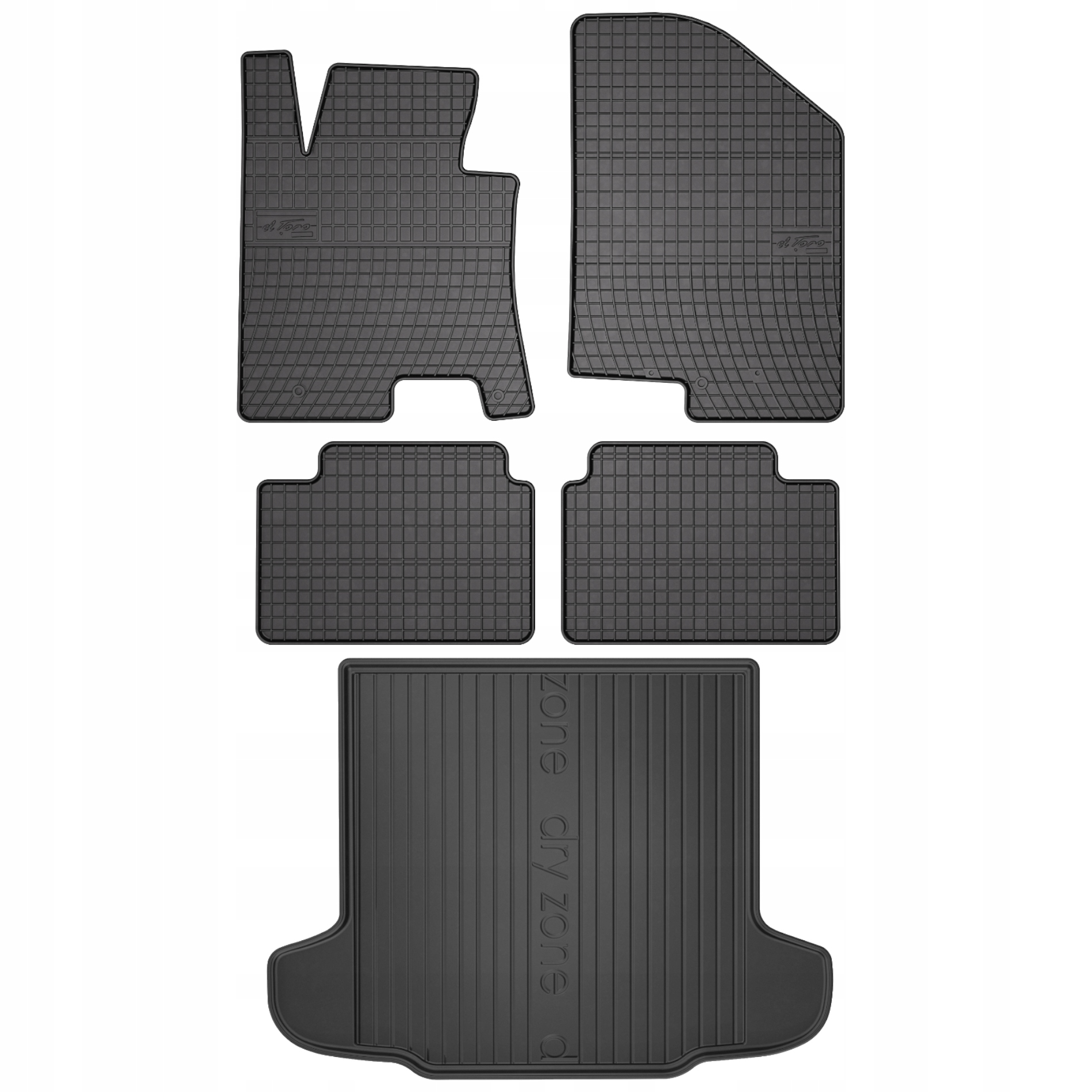 Gumové rohože rohož batožinového priestoru pre Kia Cee'd 2 Sw Kombi 12- s kolesom