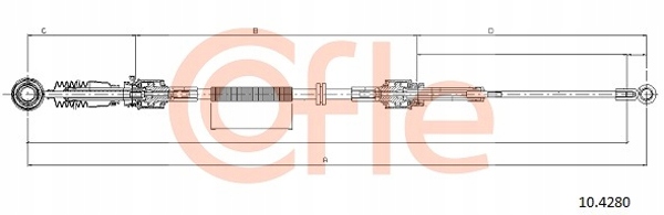 10.4280 - Кабель перемикання передач MINI 01-