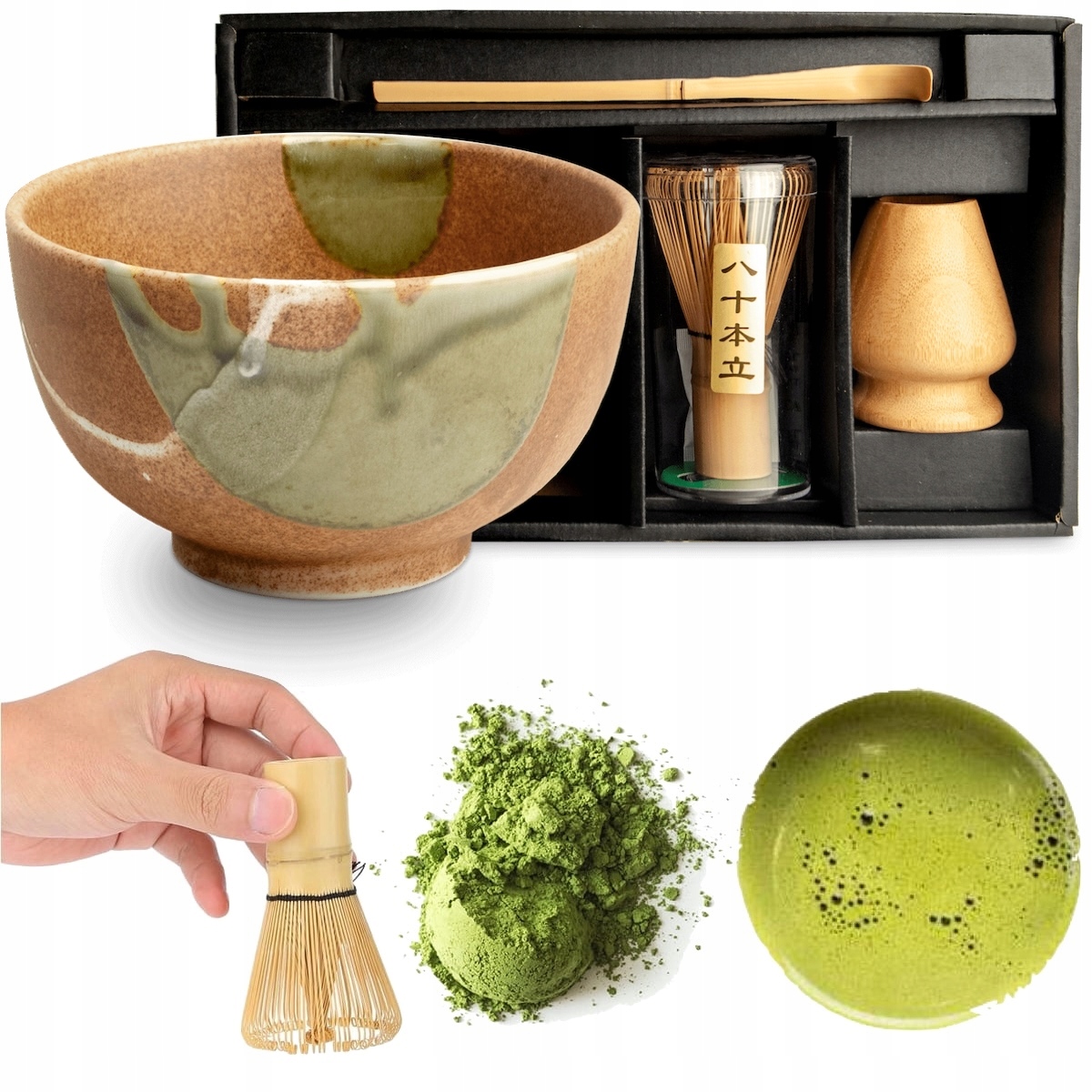 Zestaw Do Przygotowania Herbaty Matcha Matchy Kisoji 4 Elementy Edo Japan