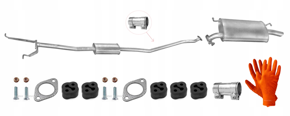 Kia Sephia 1.5i 16V 59-65kW (1998-2000) Sedan Tlumič