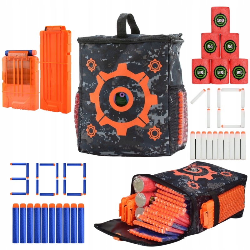 

Torba Strzałki Beczki 2x Magazynek Do Nerf Zestaw
