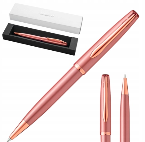 Długopis Metaliczny kolor Różowe Złoto Długopis w etui