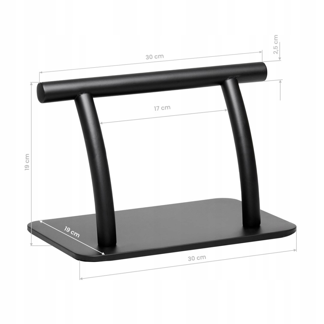 Gabbiano podnóżek fryzjerski L005S czarny Waga produktu z opakowaniem jednostkowym 3 kg