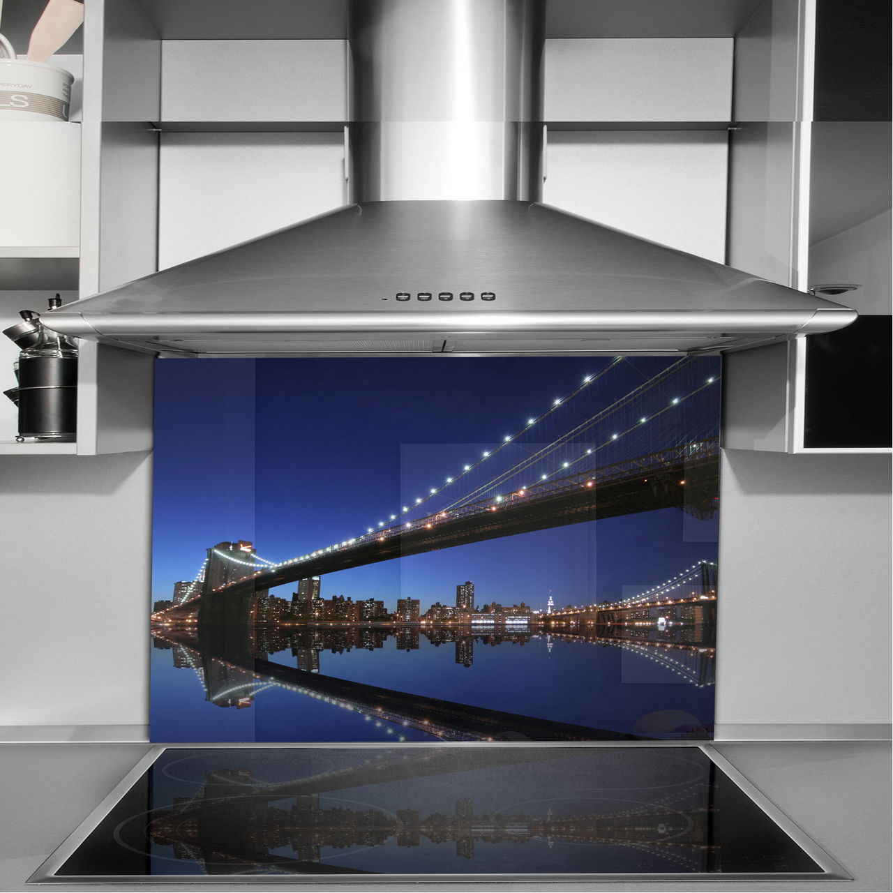 dekor szkło panel hartowany HD 90x65 most Marka Follow The Glass