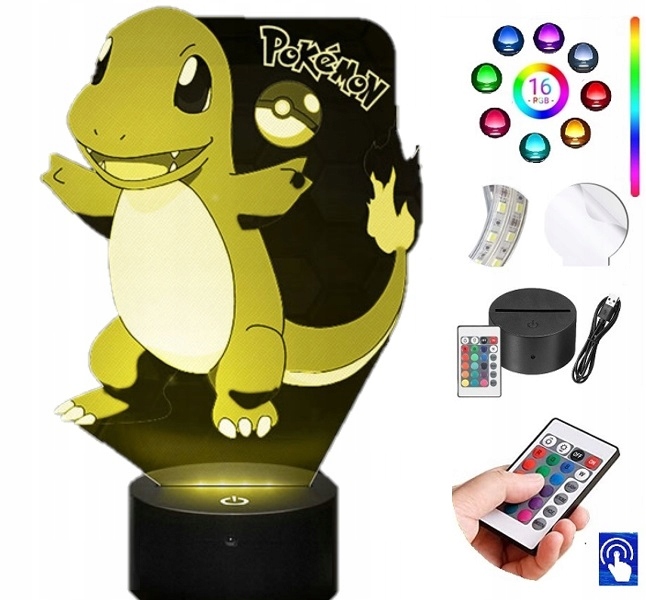 

Lampka na biurko Pokemon Charmander 16 Led Plexido
