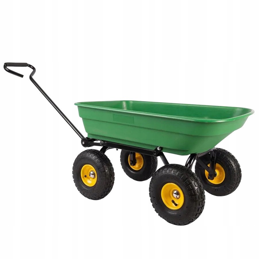 Hogler 3956 Záhradný prepravný vozík výklopný, 300 Kg, zelená