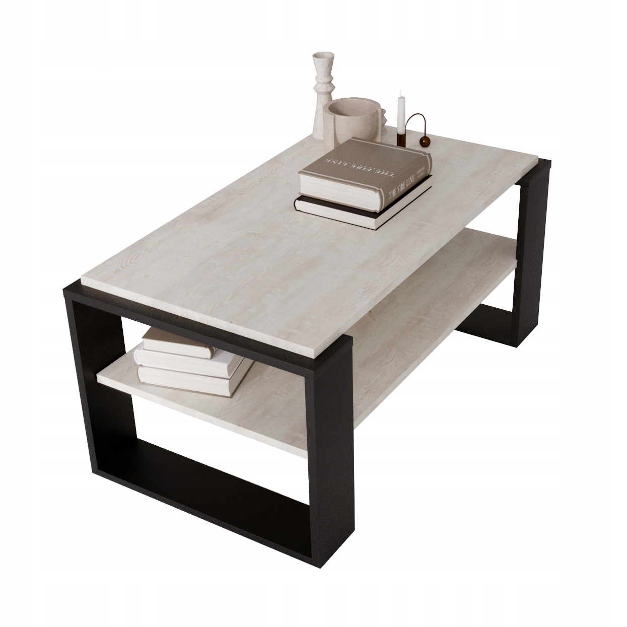 Kávový stolek Kaja lavice loftový stůl do obývacího pokoje egger