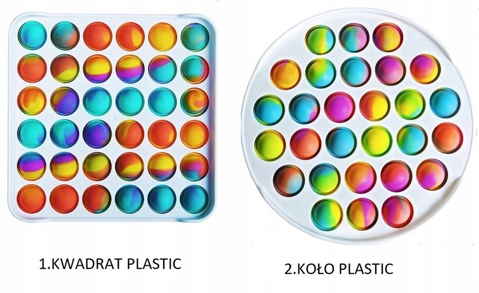 POP IT ZABAWKA ANTYSTRESOWA FIDGET TOYS RÓŻNE Rodzaj gniotki