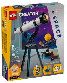 Lego 31378 Creator 3v1 Teleskop Mikroskop Ufo stavebnice sada vesmír Nová