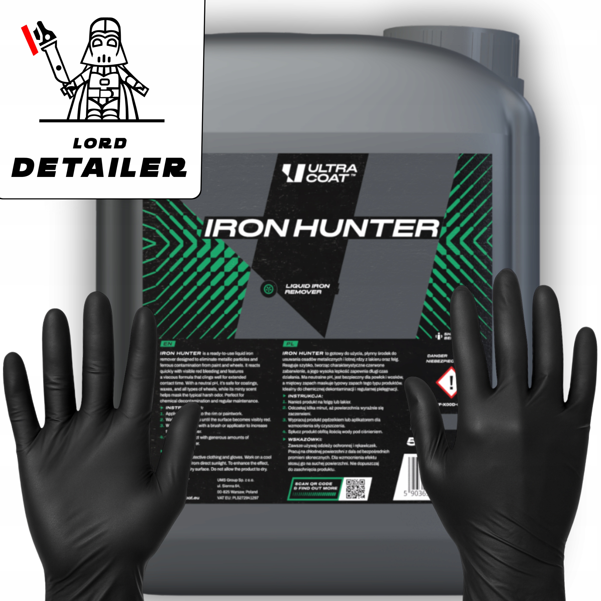 Ultracoat Iron Hunter Deironizer na lak Krvavý disk odstraňuje nánosy 5L