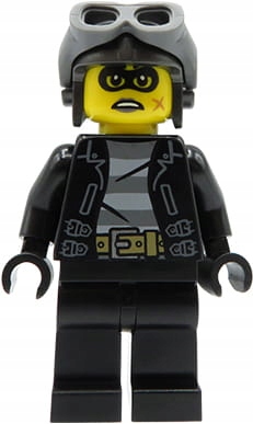 

Lego City - figurka kobieta Motocyklistka w kasku