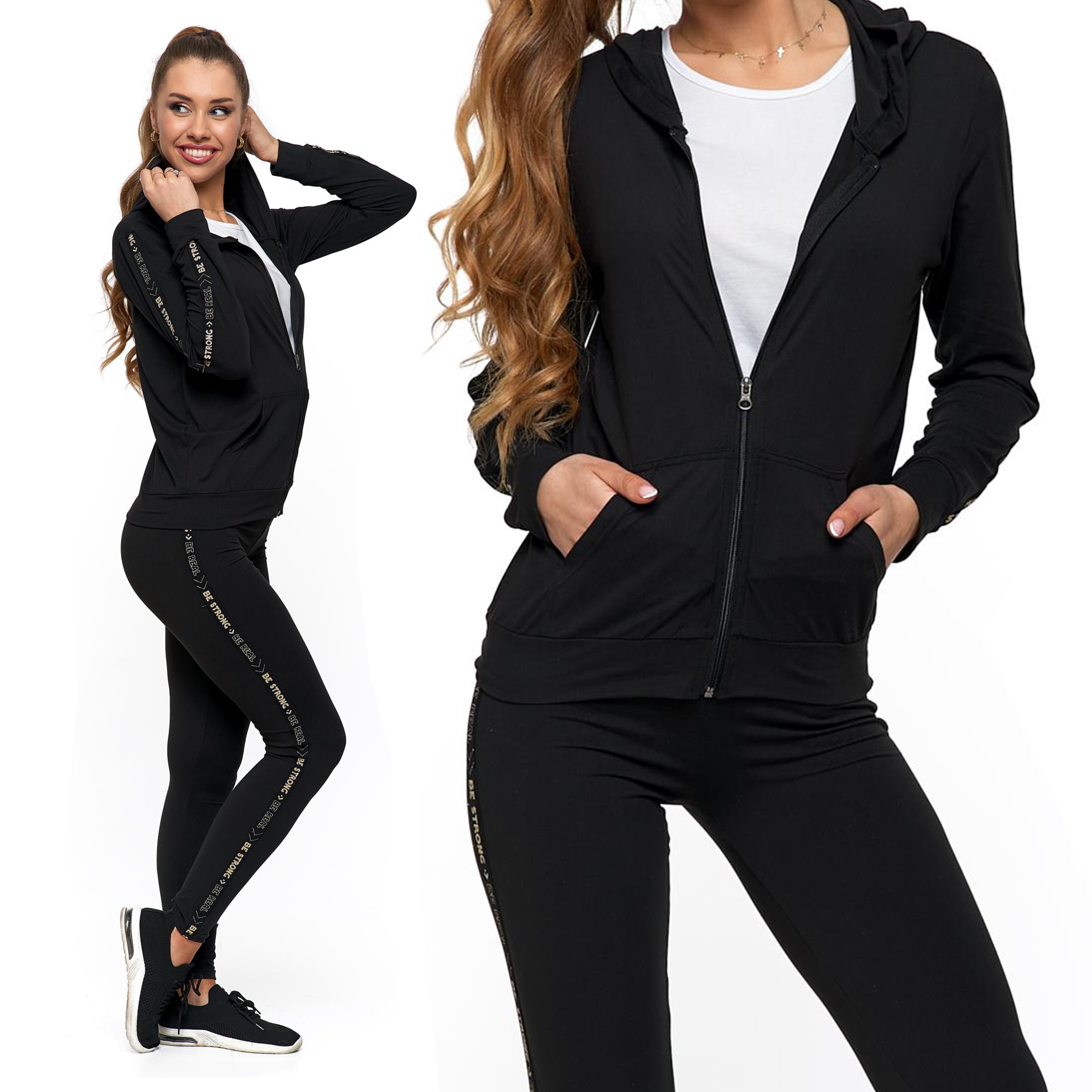 

Moraj Cudowny Komplet Damski Legginsy Bluza 2XL