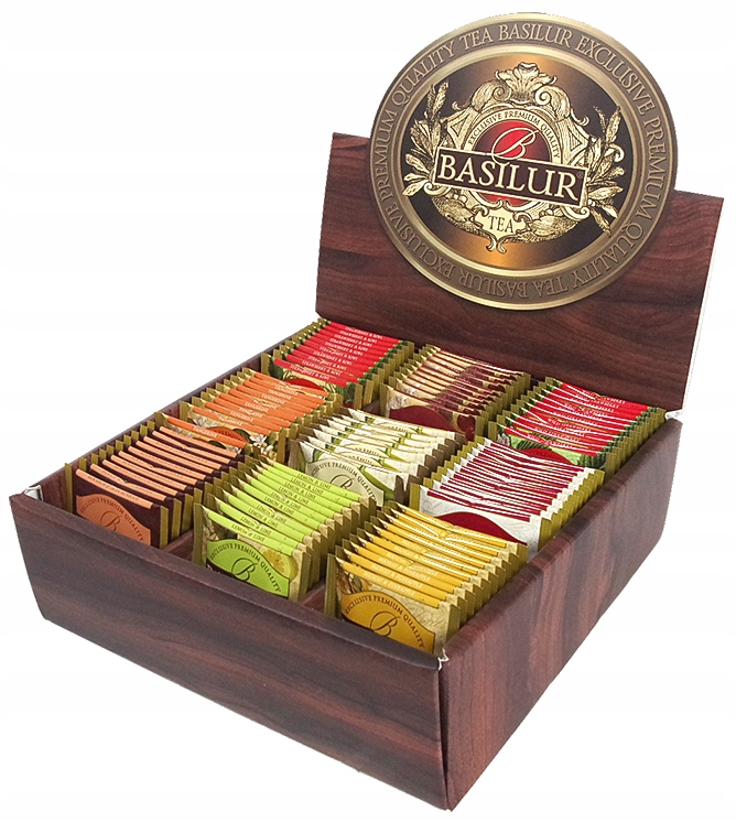 Basilur Ekspozytor Magiczne Owoce Zestaw Herbat 9 Smaków 90 szt.