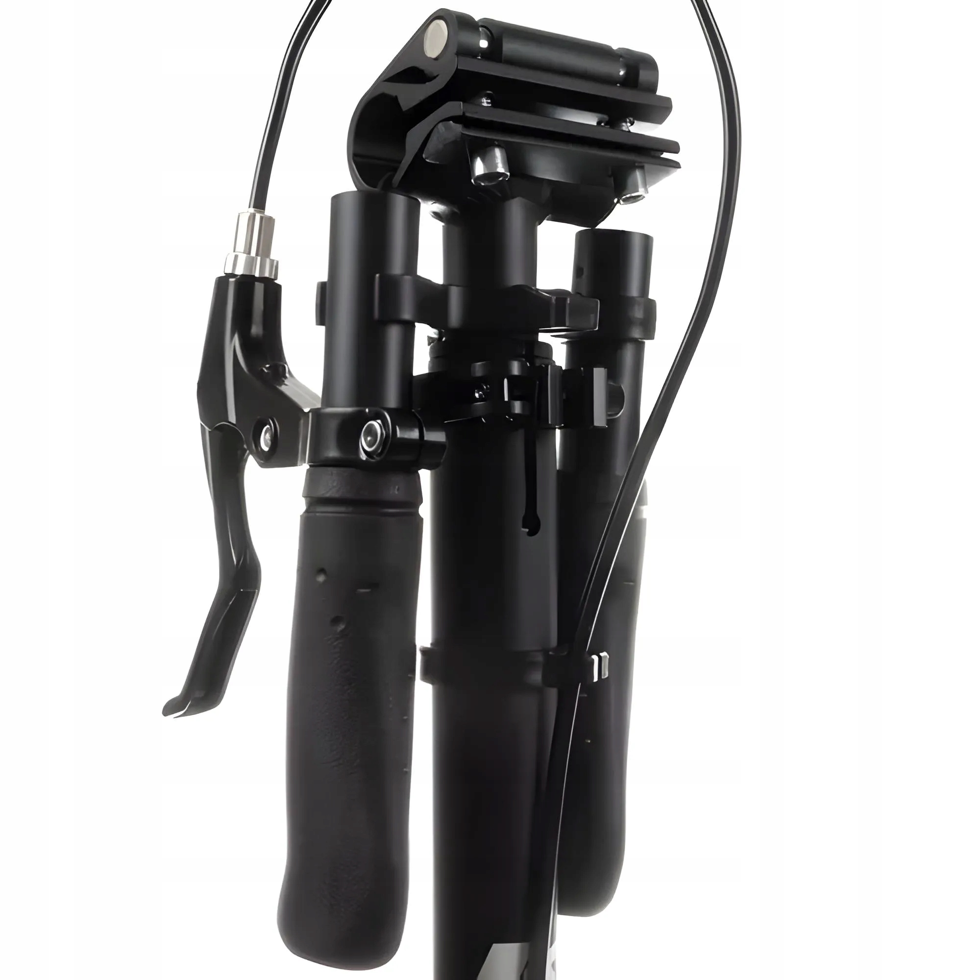 DUŻA HULAJNOGA MIEJSKA SKŁADANA ZE STOPKĄ HAMULEC GUMOWE KOŁA ABEC-9 100kg Kolor Czarny