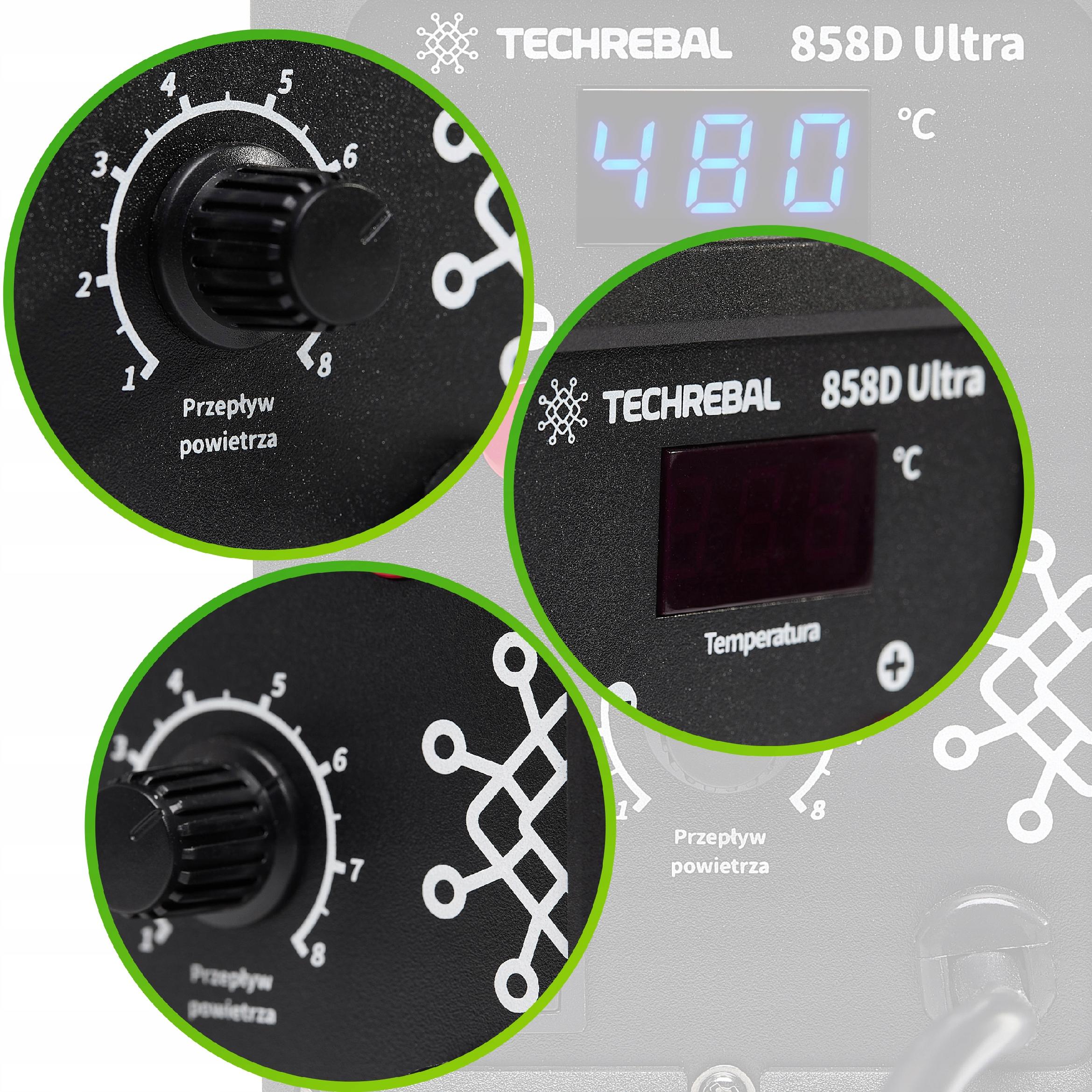 SPAWARKA do PLASTIKU Techrebal 858D ULTRA 750W ZSZYWACZ zgrzewarka tworzyw EAN (GTIN) 5905902327758