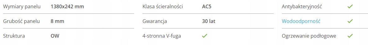 AC5 Panele podłogowe SWISS KRONO Paloma Dąb Kiko Kolekcja Paloma Aqua