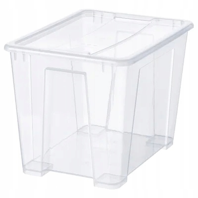

Ikea Samla Pojemnik przezroczysty z pokrywką 22l