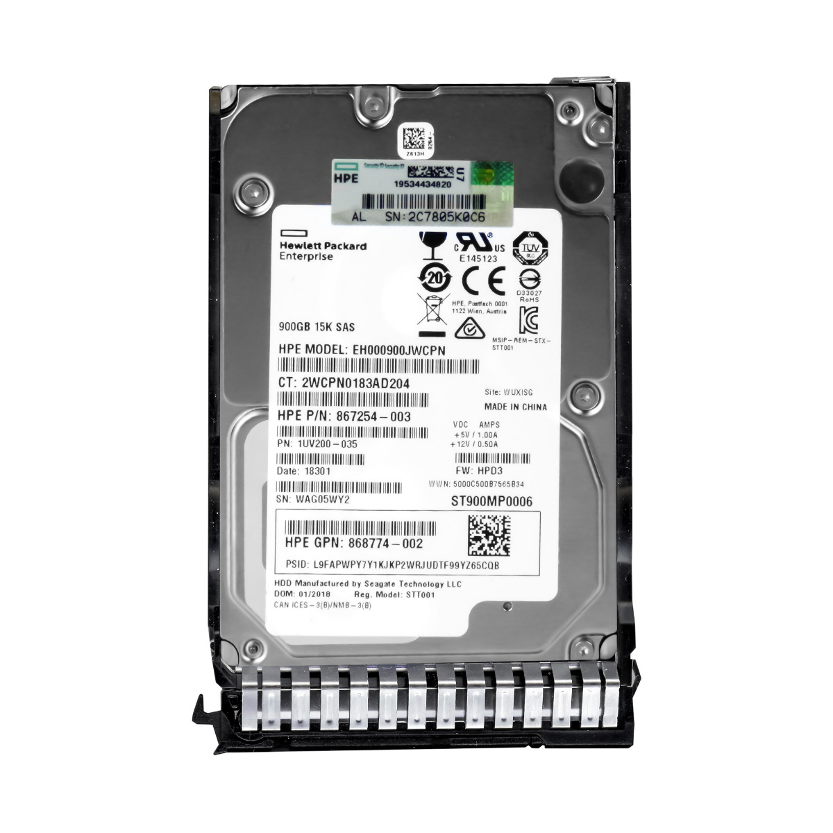Hp 867254-003 900GB 15K 256MB SAS-3 2.5'' EH000900JWCPN