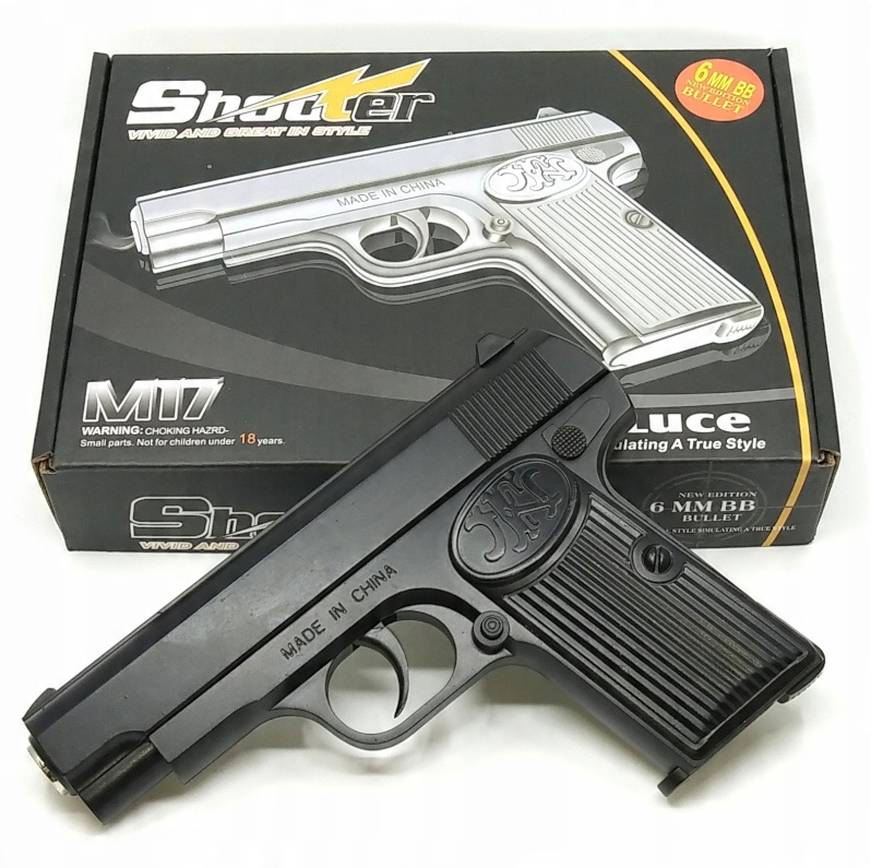 

Pistolet Sprężynowy Na Kulki 6mm Bb Wiatrówka M17