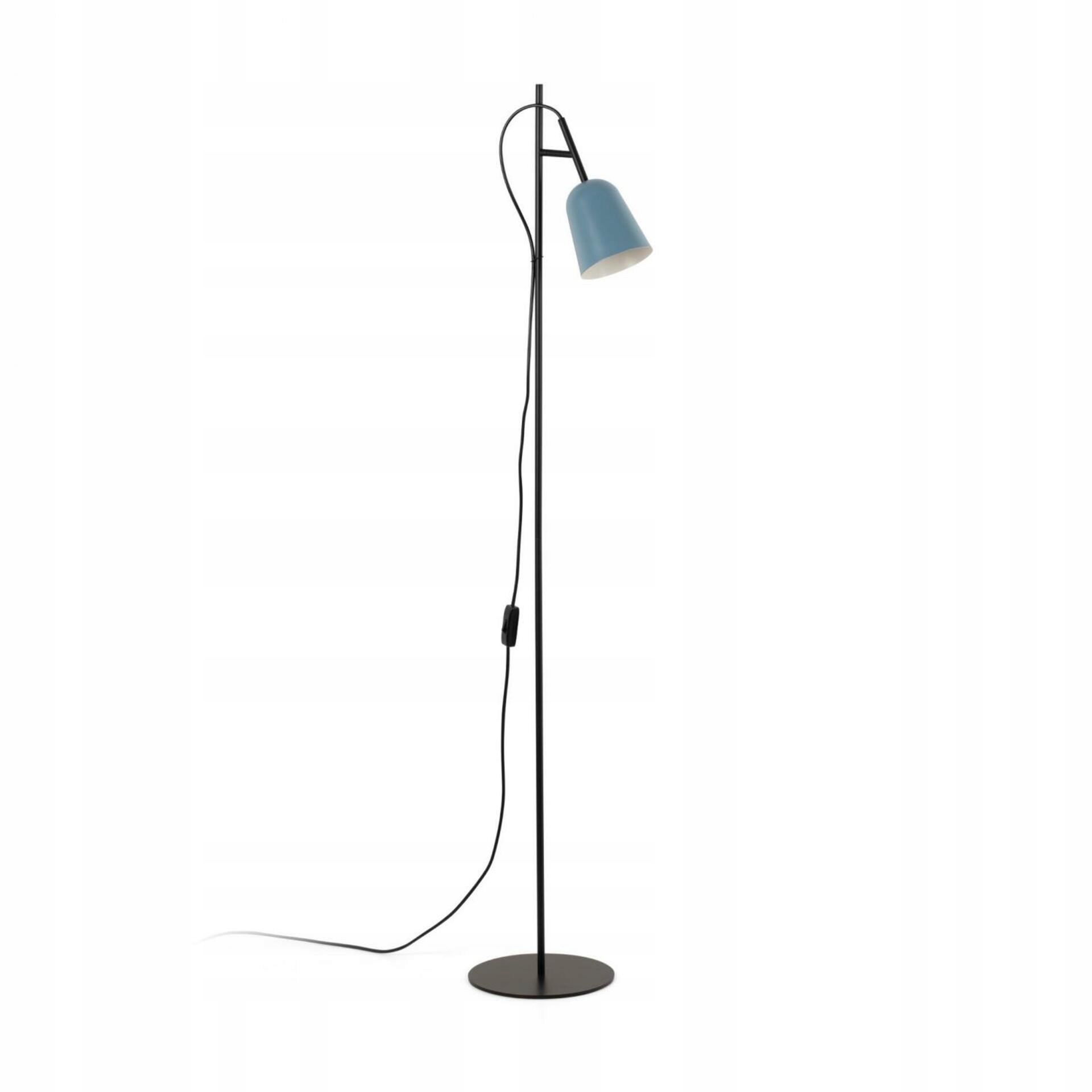 Faro Studio stojacia lampa modrá, minimalistická, otočná, E14, 8W, IP20