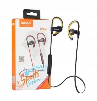 Słuchawki Douszne Ipipoo IL-98BL Bt sportowe czarno-żółte