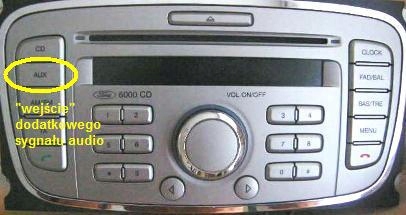 ZŁĄCZE AUX JACK FORD MONDEO 6000 CD FOCUS + KLUCZE Marka Argos