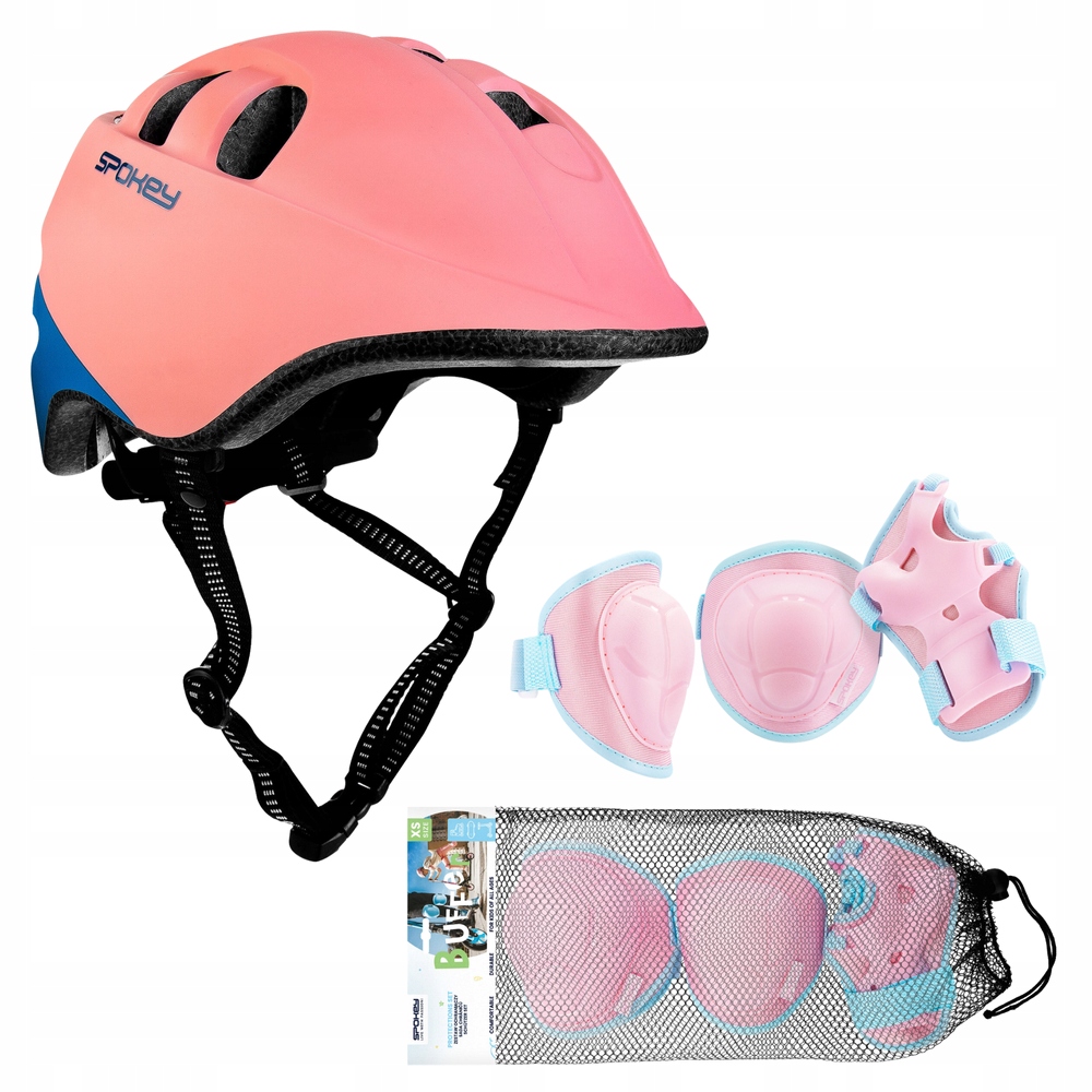 Cyklistická přilba Orzeszek chrániče pro děti na kolečkové brusle Koloběžku vel M