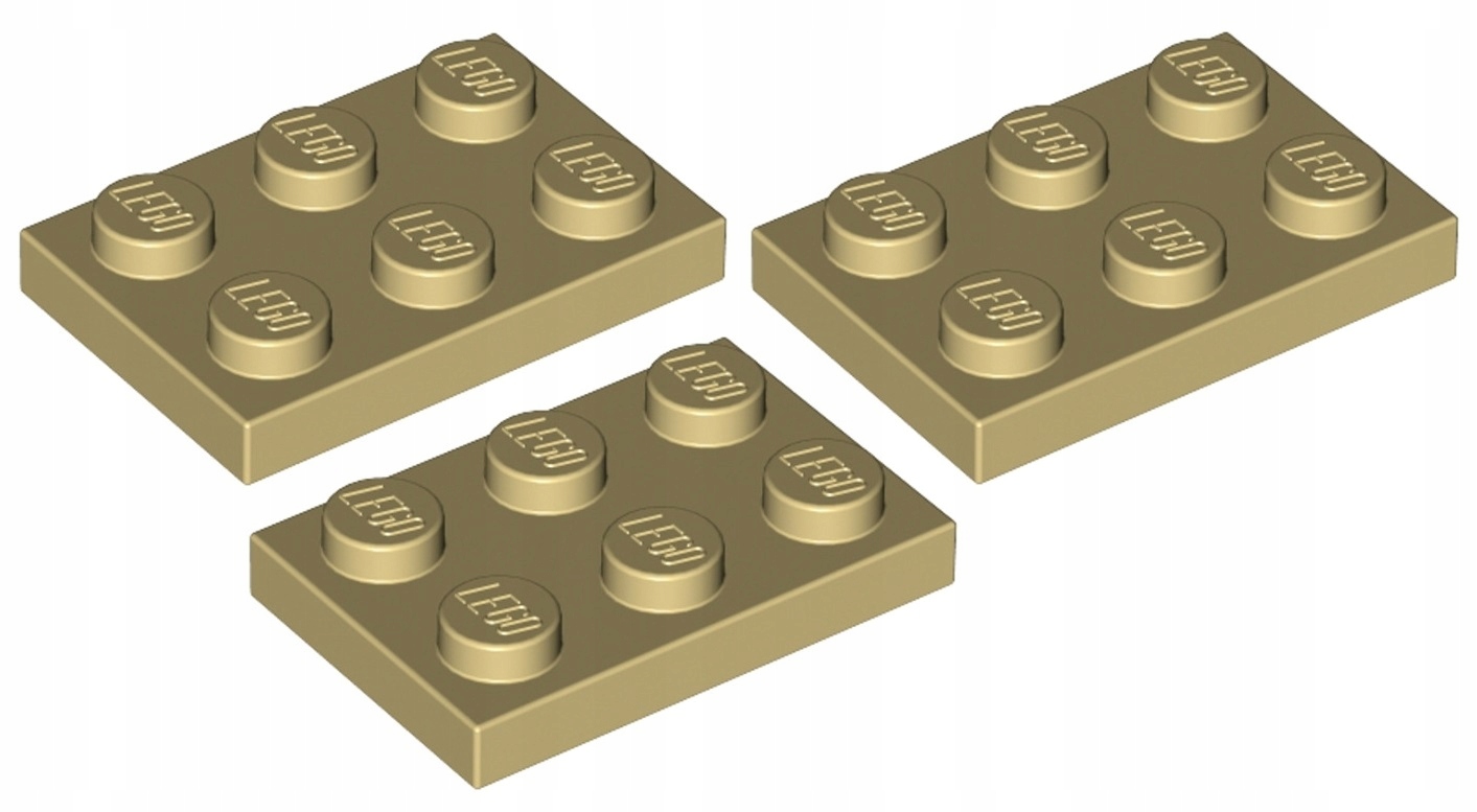 

Lego Płytka 2x3 Beżowa/Tan (3021/4118790) 3szt