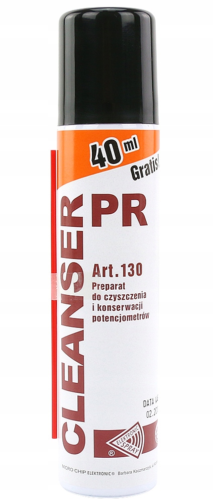 DO CZYSZCZENIA POTENCJOMETRÓW ZŁACZY GNIAZD W AUTACH SUPER CLEANSER PR 0,1L