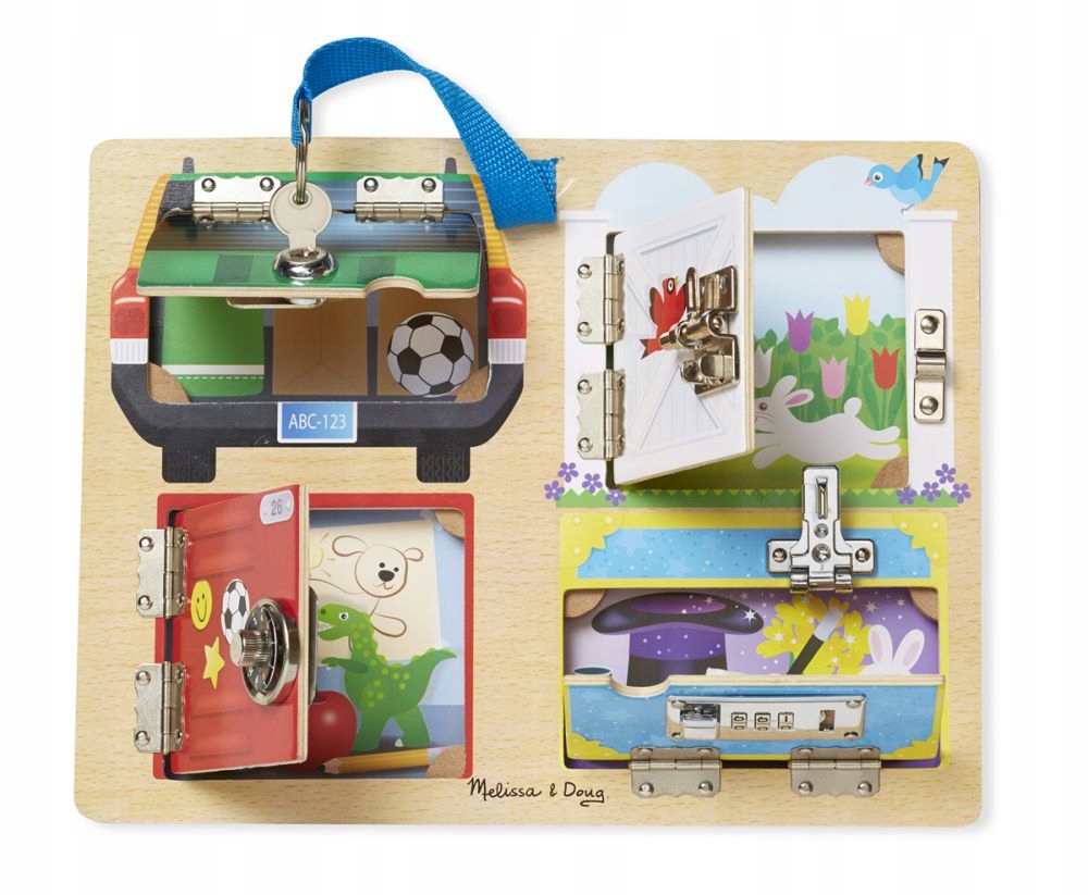 

Klucze i Zamki Tablica Melissa and Doug drewniana