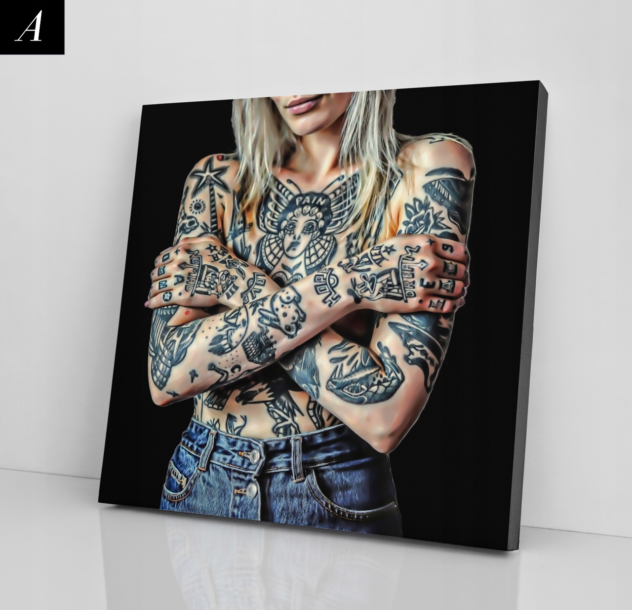 Obraz na płótnie Motywacyjny Siłownia Fit Women Materiał wykonania płótno