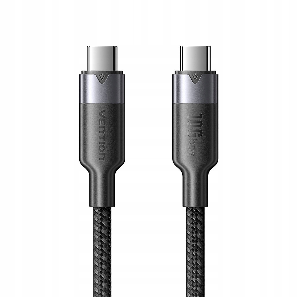 Vention Kabel Usb-c 1m Usb 3.2 Gen2 10Gbps Pd 100W czarny (trgbf)