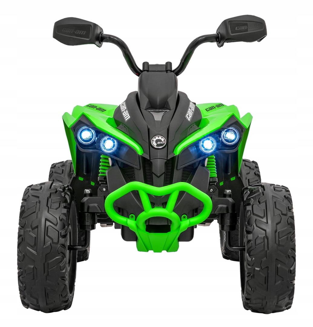 Quad elektryczny dla dzieci Maverick Atv Zielony audio Led 30 kg 24V/5Ah