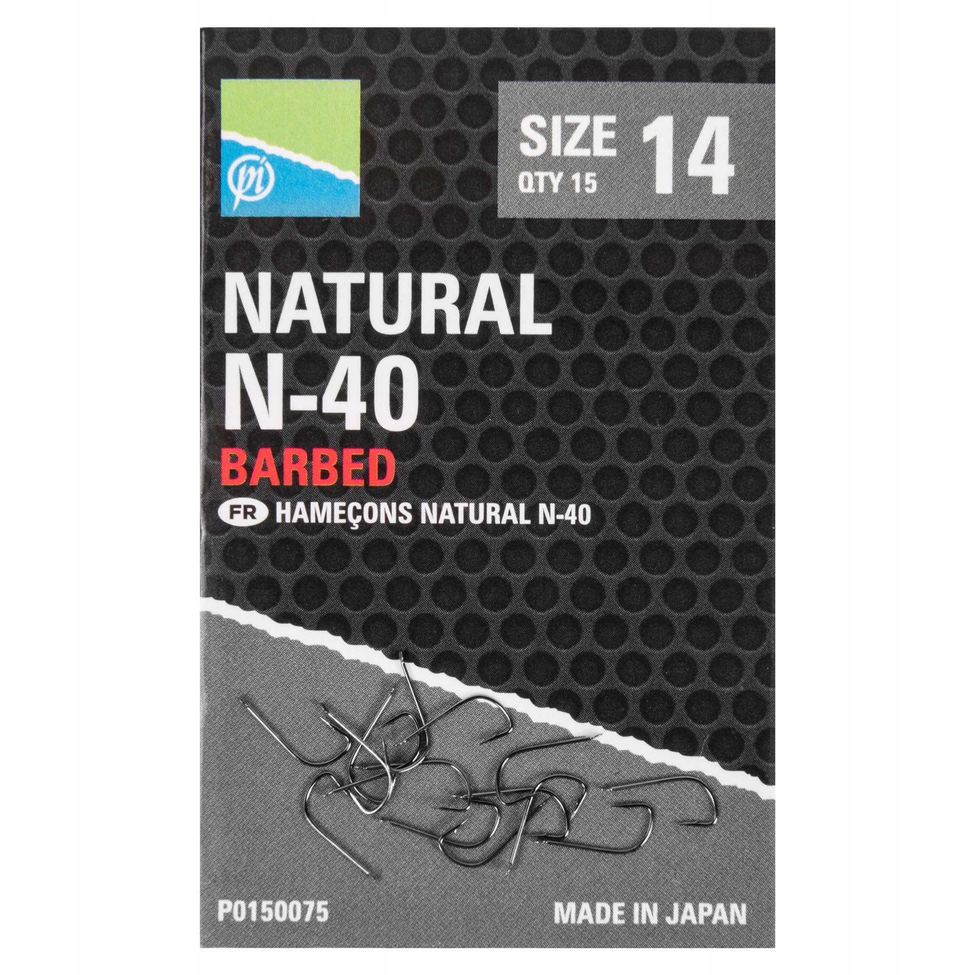 Haczyki Z Zadziorem Feeder Preston Natural N-40 Hooks r. 20