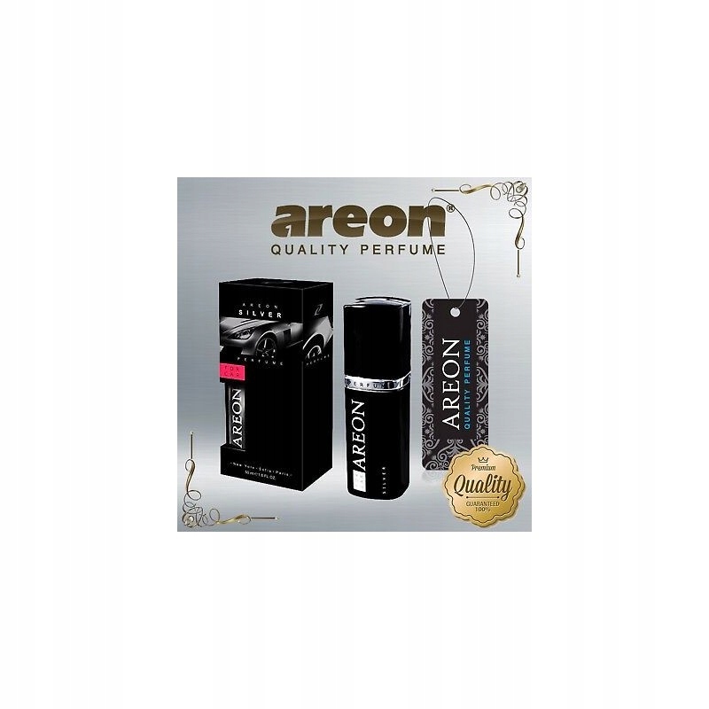 PERFUM ODŚWIEŻACZ ZAPACH DO SAMOCHODU AREON SILVER EAN (GTIN) 3800034951593