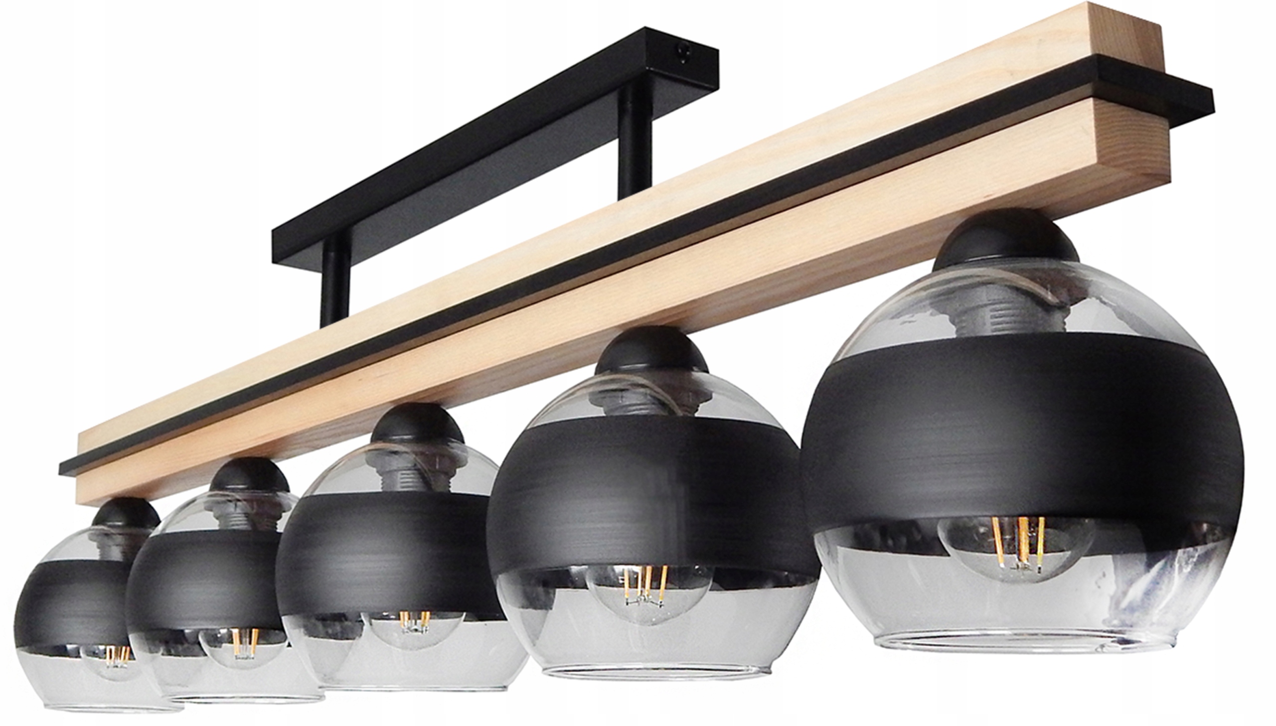 Moderní Dřevěná Závěsná Stropní Lampa Stropní Svítidlo Led Lustr Do Obývacího Pokoje