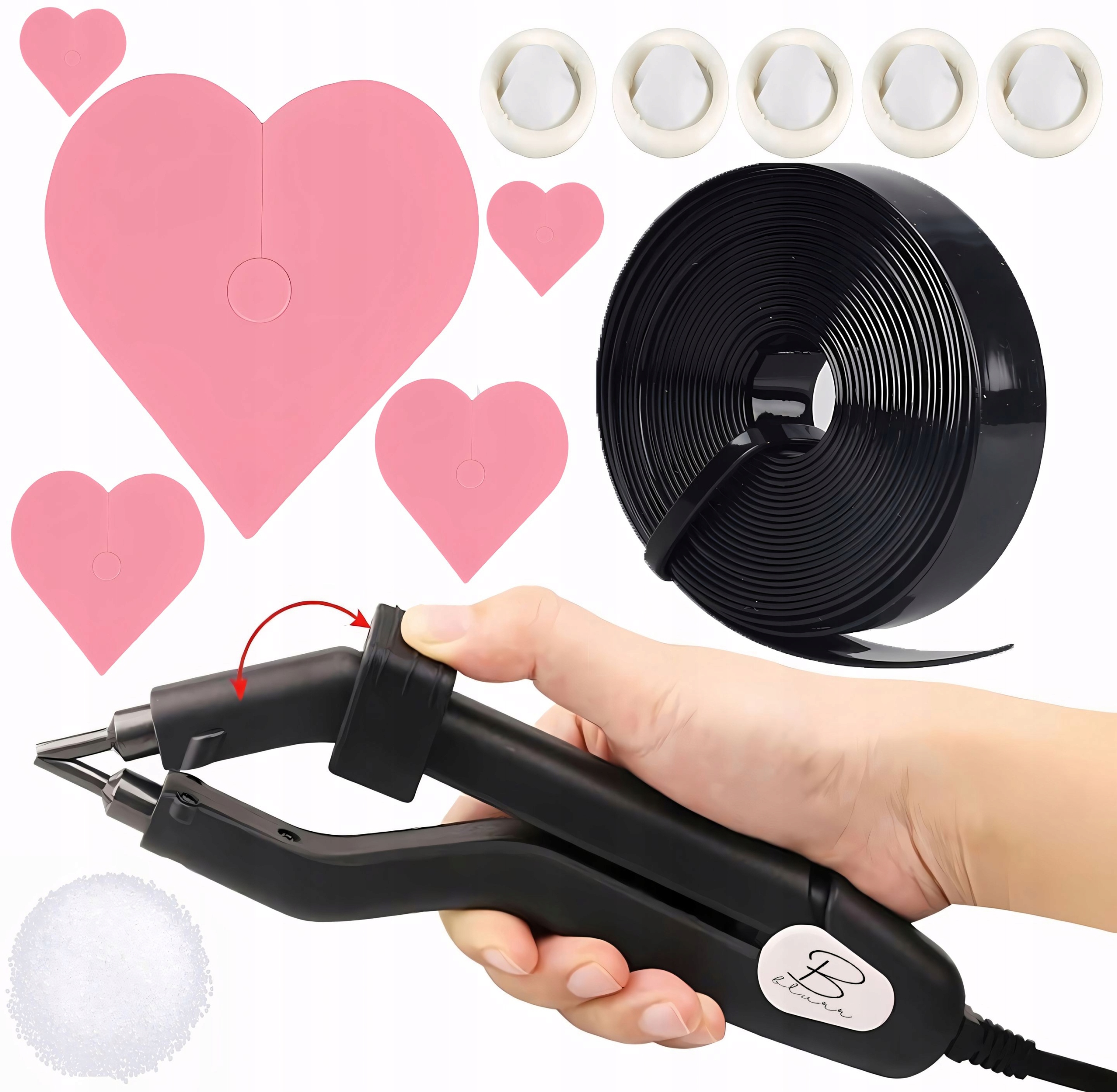 Sada Pro Prodlužování Vlasů Ask Svařovací stroj Keratin Loof Lepidlo Bonding