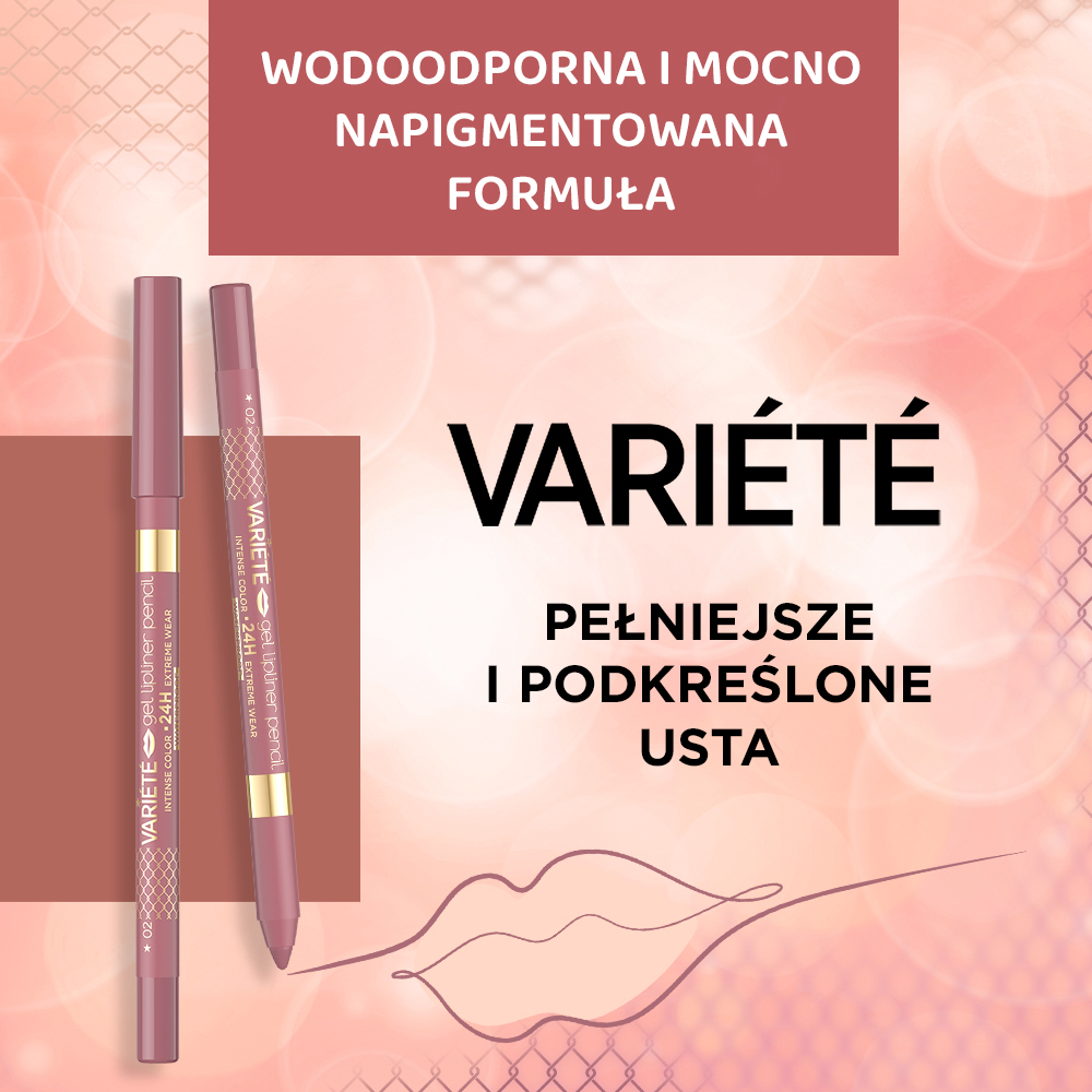 Eveline Cosmetics Variete konturówka do ust No 02 Marka Eveline Cosmetics