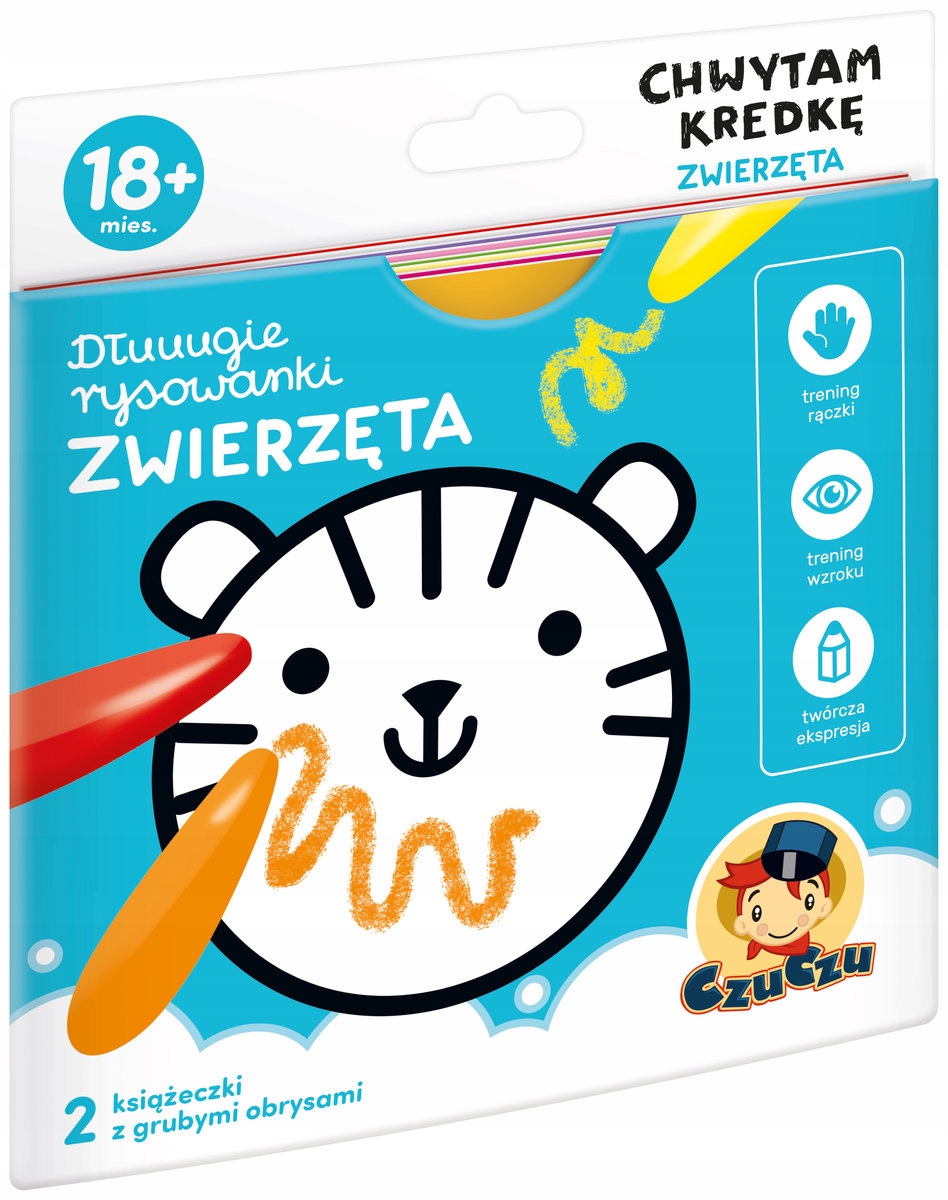 

Długie rysowanki Chwytam kredkę Zwierzęta 18m+