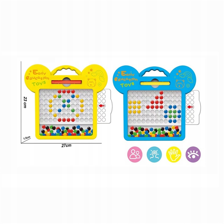 TABLICA MAGNETYCZNA MOZAIKA MONTESSORI KARTY ZADAŃ KROPKI SZABLONY Marka inna