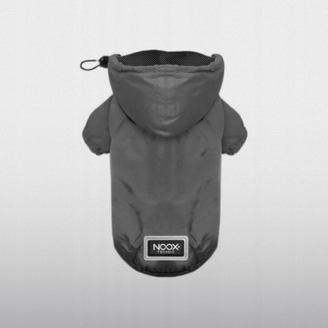 Tenká Nepromokavá Bunda Pro Malého Psa Šedá Noox 5