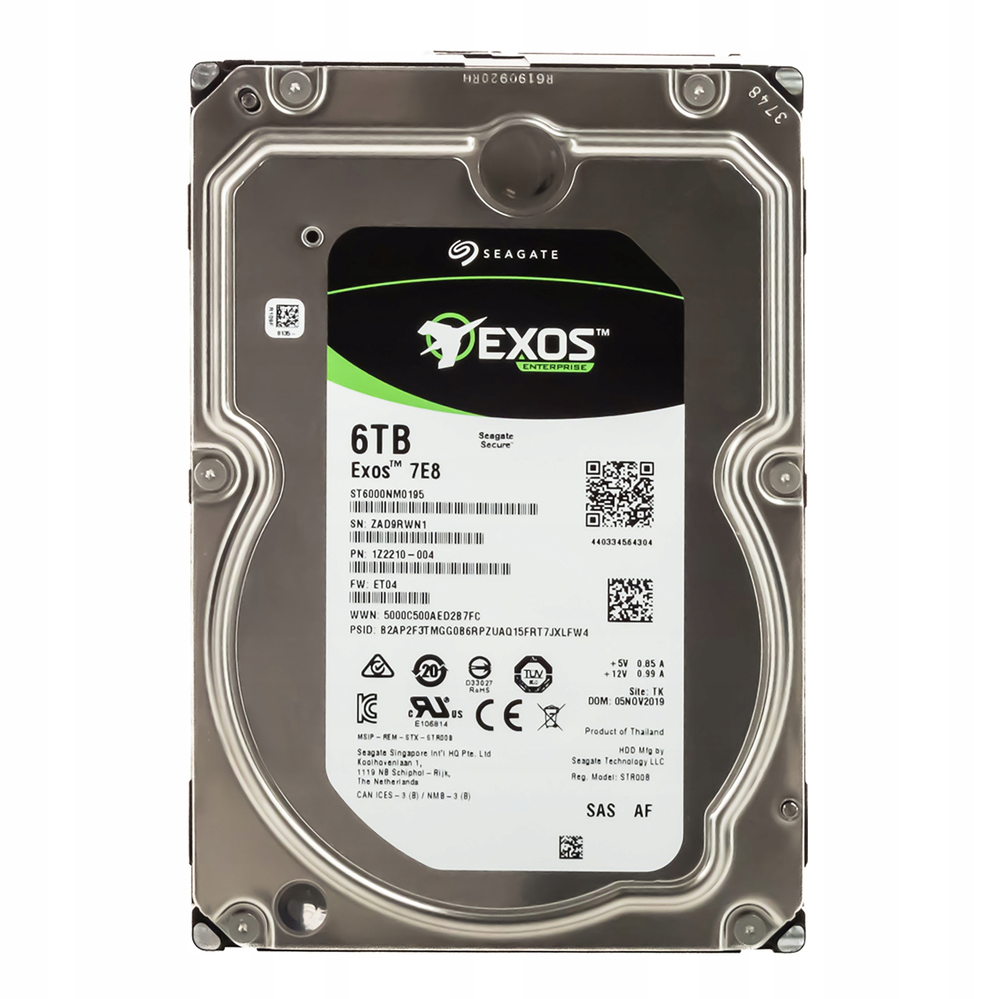 Seagate Exos 7E8 6TB 7.2K 256MB SAS-3 3.5'' ST6000NM0195