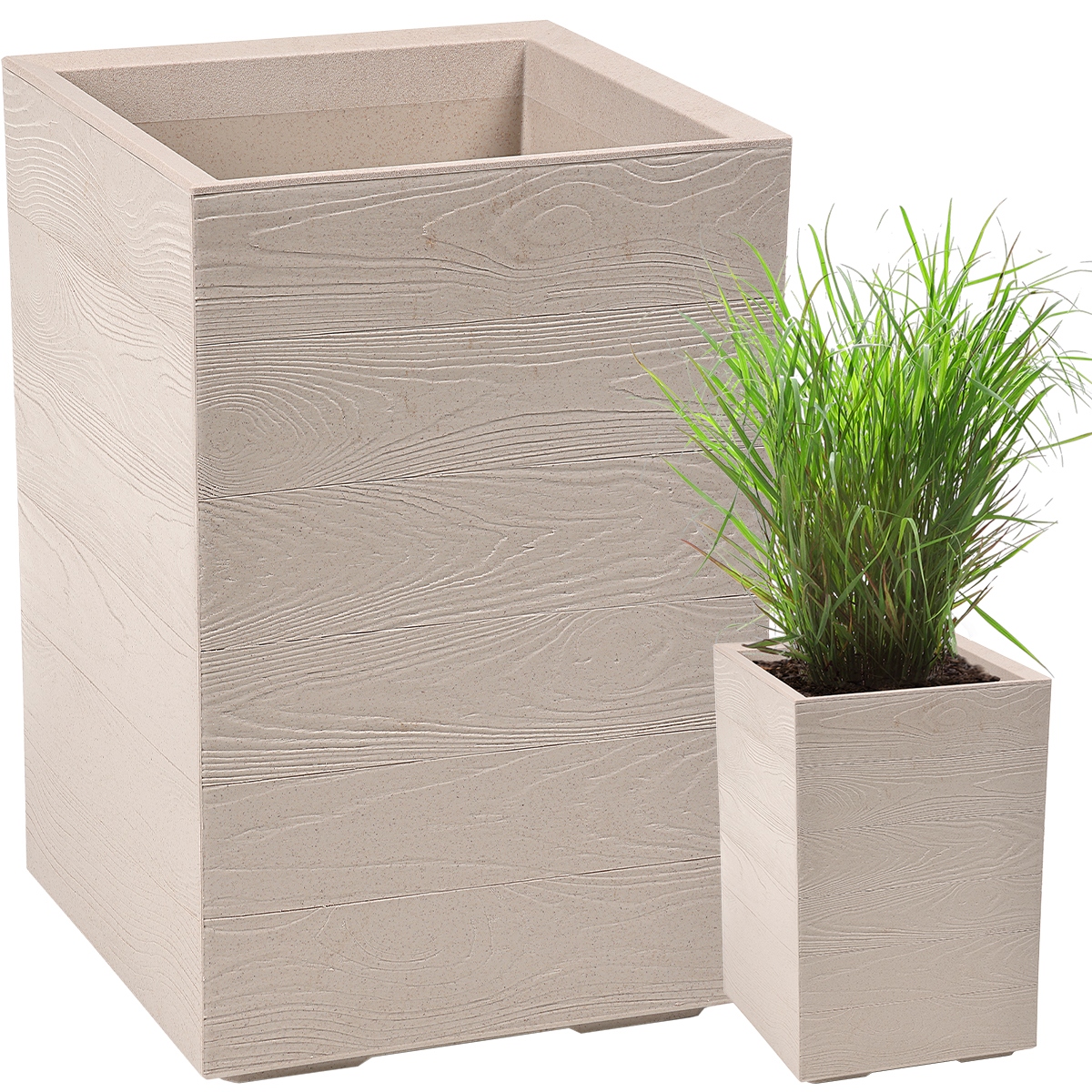 Kwietnik Donica Skrzynia Doniczka Misa Taras Ogród coffee latte 40x40x60 cm